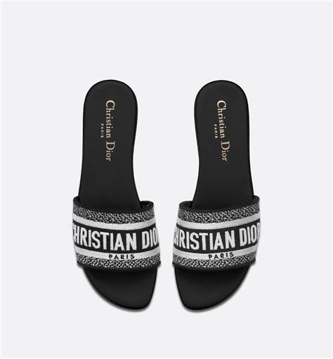 dior dway slide black|dior dway slides women.